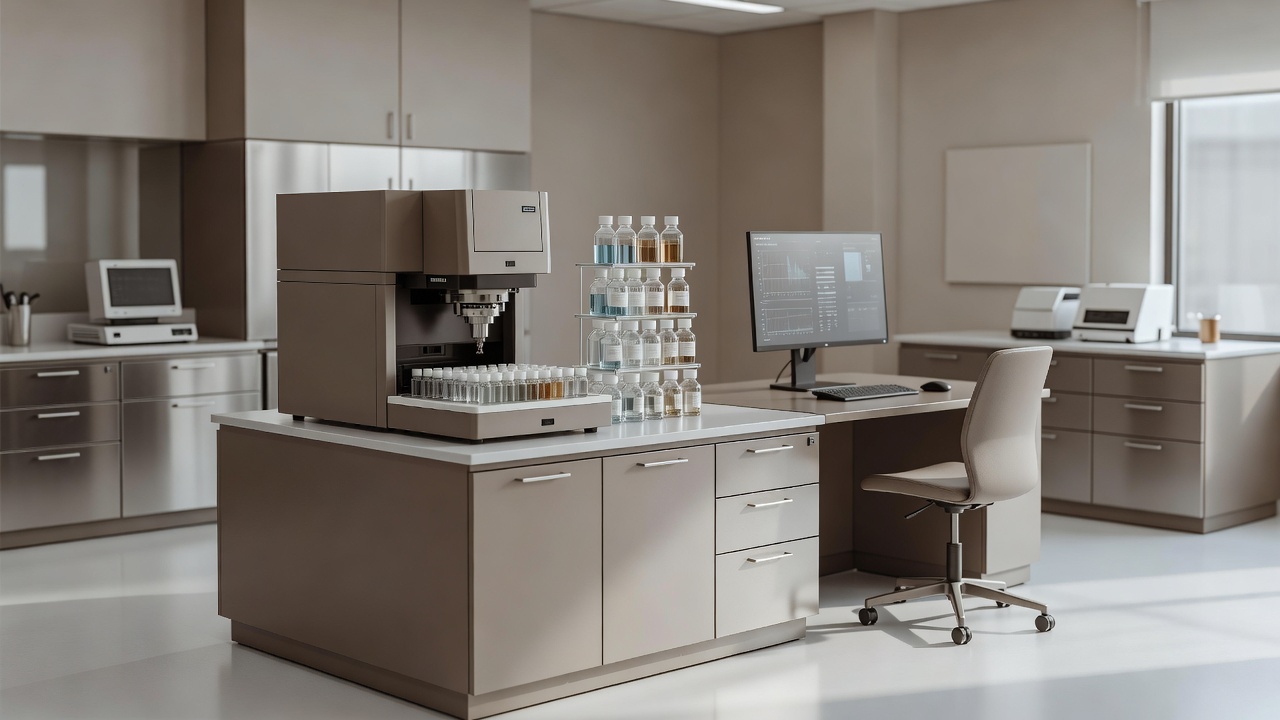Kerui Peptides HPLC purity testing bench